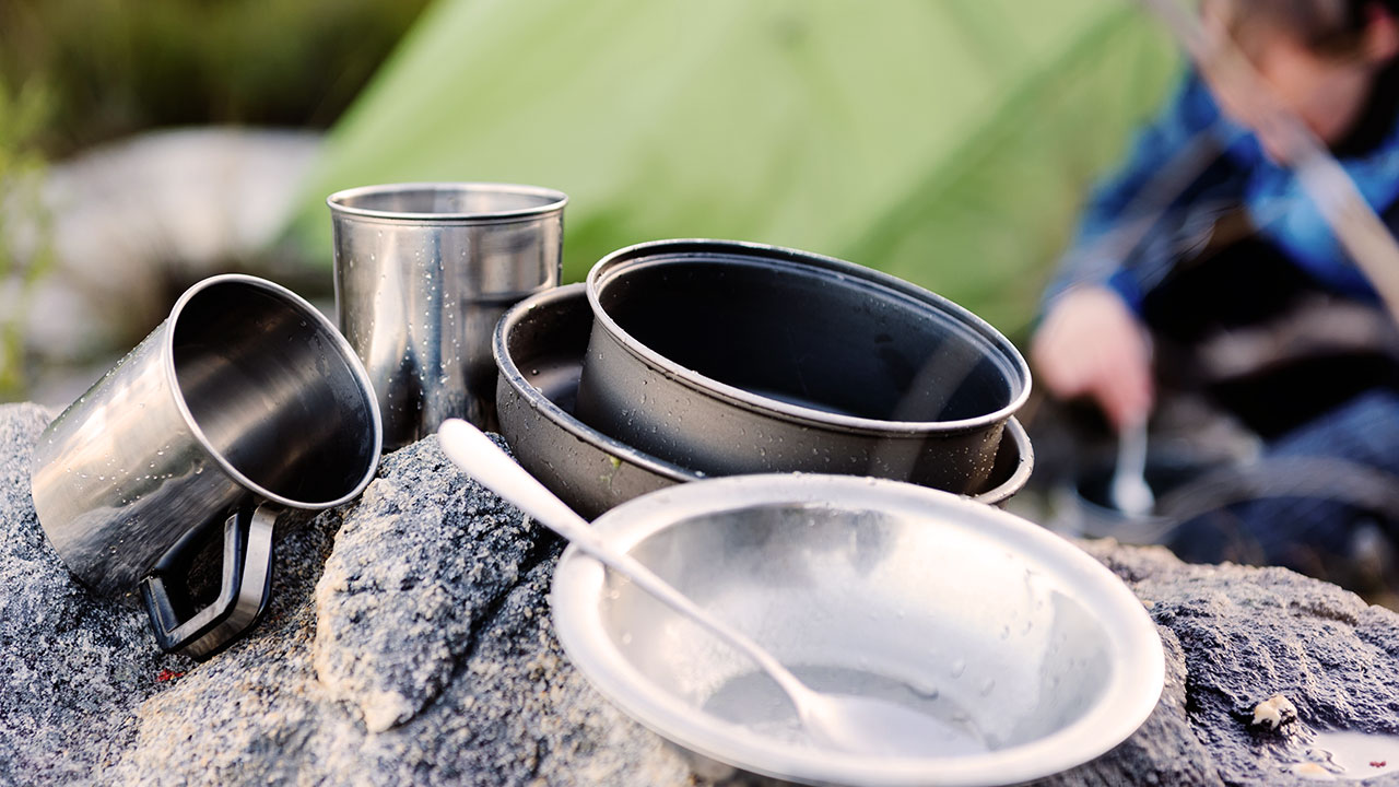 Five Different Camp Cooking Kits 