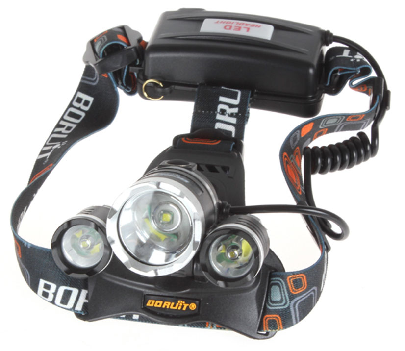 boruit cree xm l xml 3 x t6 led head light best headlight for trekking