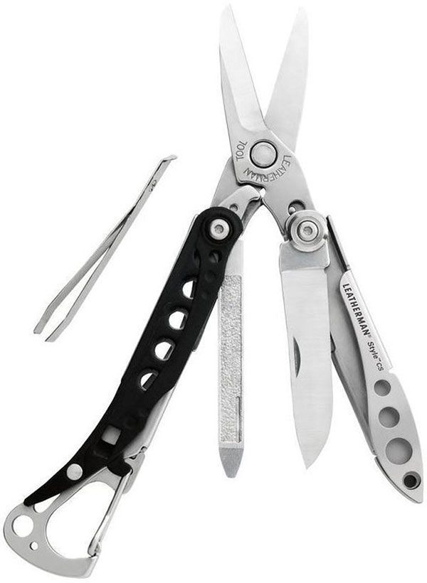 Leatherman Multi Tool CS camping knife best hiking knife for trekking essentials for camping