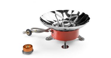 Camping Stove ODOLAND Camping things for Backpacking Kit Collapsible Portable Outdoor Camping Propane Gas Burner