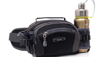 Top 5 SMALL day bags and waist packs Hugaily Camping Waist Pack Bum bag with Water Bottle Holder for walking