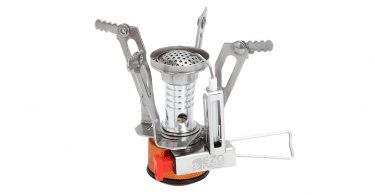 EZOWare Portable Folding Lightweight Mini Outdoor Backpacking Camping Stove Burner for Travel Mountain Climbing and trekking